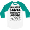 secret santa 3/4 Sleeve Shirt