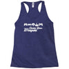 choose your weapon game Racerback Tank