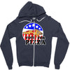 vote for pizza Zipper Hoodie
