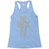 the dress is a lie Racerback Tank