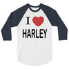 i love harley 3/4 Sleeve Shirt