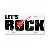 let's rock License Plate