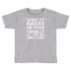 when life knocks me down Toddler T-shirt