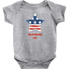 independence day 4th july star america american flag Baby Onesie