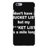 fucket list iPhone 6/6s Plus Case