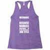 badass mechanic Racerback Tank