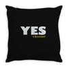 yes i know Throw Pillow