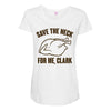 save the neck for me, clark Maternity Scoop Neck T-shirt