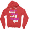 i cut hair Zipper Hoodie