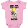 snoring gentleman Baby Bodysuit