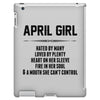 April Girl Hated By Many iPad 3 and 4 Case