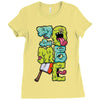 zombie font Ladies Fitted T-Shirt