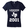 legends are born in 2001 hoodie 9 Women's V-Neck T-Shirt