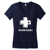i'm with player two Women's V-Neck T-Shirt
