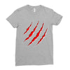 red strong Ladies Fitted T-Shirt