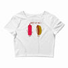 what up dog ketchup hot dog Crop Top