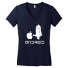 android robot spoof Women's V-Neck T-Shirt