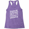 i may be wrong but it's highly unlikely Racerback Tank