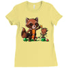rocket around the Ladies Fitted T-Shirt