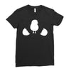 Chicken and Little Chick Ladies Fitted T-Shirt