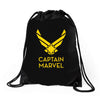 captain marvel 4 Drawstring Bags