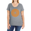 orange vec Ladies Curvy T-Shirt