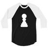 Chess King and Pawn 3/4 Sleeve Shirt