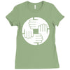 dj remix funny mens Ladies Fitted T-Shirt