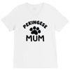pekingese mum V-Neck Tee