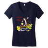 calvin hobbes Women's V-Neck T-Shirt