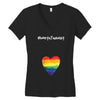 Worth The Wait Rainbow Women's V-Neck T-Shirt