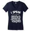 I Speak Fluent Show Tunes Women's V-Neck T-Shirt