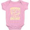 old enough young enough Baby Onesie