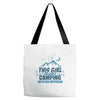 This Girl Loves Camping With Her Boyfriend Tote Bags
