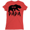 Papa Bear Ladies Fitted T-Shirt
