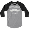 little man mustache first 3/4 Sleeve Shirt