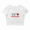 you stole my heart (2) Crop Top
