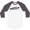 evolution of snooker or pool ape to player mens black new t shirt top 3/4 Sleeve Shirt