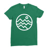 mountain bold (for dark) Ladies Fitted T-Shirt
