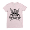 vikings head Ladies Fitted T-Shirt