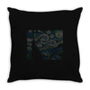 ascii night Throw Pillow