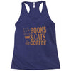 books and cats and coffee Racerback Tank