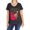 hi quality frenchie Ladies Curvy T-Shirt