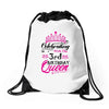 Celebrating With the 3rd Birthday Queen Drawstring Bags