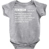Feminism Noun Baby Onesie