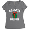 gangsta wrapper Women's Triblend Scoop T-shirt