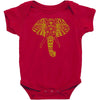 tribal print elephant geometric gold animals cool Baby Bodysuit