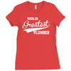 worlds greatest plumber (2) Ladies Fitted T-Shirt