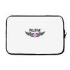 angel wing believe breast cancer Laptop sleeve