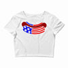 us hot dog Crop Top